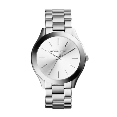 Michael Kors slim runway silver